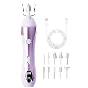 Lime Electrique Ongle - Lime A Ongle Electrique Rechargeable Vitesse Réglable Avec LED Écran - Kit De Manucure Pédicure Vitesse Réglable Pour Salon/Maison (ziancy, neuf)