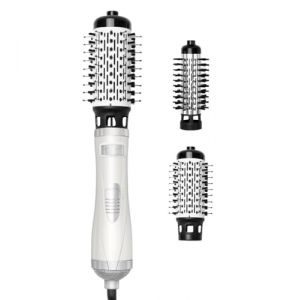 Brosse Soufflante 2 En 1, Brosse Rotative Cheveux, Brosse Cheveux Brushing Professionnel Rotative à 360° Pour Cheveux Secs, Bouclés, Lissés, Brosse Coiffante électrique à Ions Négatifs (Linwow, neuf)