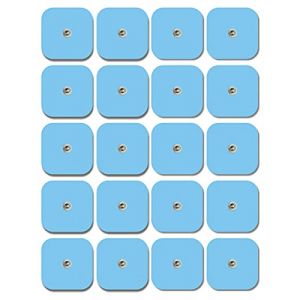TENSPAD SILVER 20 électrodes 50x50mm compatibles avec Beurer, VITALCONTROL, SANITAS, BLUETENS, avec 1 connecteur Snap de 3.5mm (TENSPAD, neuf)