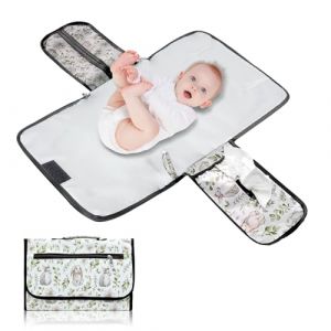 XQMMGO Matelas à langer portable pour les déplacements - Compact - Sac à langer amovible - Pour bébé en voyage (lapin) (YYU Stock fun, neuf)