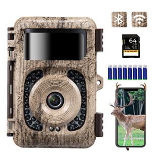 K&F Concept Caméra de Chasse 4K 48MP WiFi Transmission téléphone Portable Caméra de Chasse avec détecteur de Mouvement Vision Nocturne 0,2 s LED No Glow IP66 Angle de détection 120° Caméra de Chasse (K&F Concept-FR, neuf)