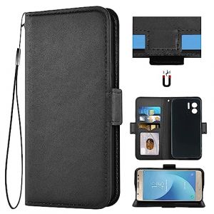 Auotu Cuir PU Coque Flip Bookstyle Magn&eacute;tique Housse &Eacute;tui Cover Case pour DOOGEE N50 Smartphone (Noir) (Auotu, neuf)