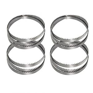 Sankuai Lot De 4 Lames De Scie À Ruban, SK5 1400mm x 6.35mm x 0.35mm pour Scie À Ruban BS200A 8" (Taille : 10 TPI) (LJP9842, neuf)
