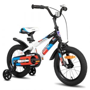 JOYSTAR Berry Vélo pour enfant de 4 à 7 ans, garçon et fille, 16 pouces avec stabilisateurs, blanc (Dukee_EUSALE, neuf)