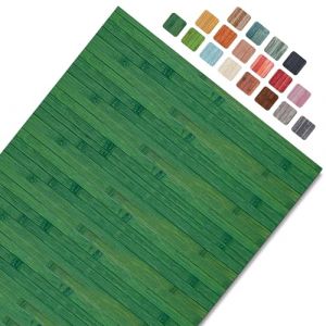 Cos&igrave;Casa Tapis Cuisine Devant Evier Lavable Bambou - Tapis Cuisine Long en Bois - Tapis De Bain Bois Antid&eacute;rapant - Tapis Bambou Salle De Bain, Caillebotis Douche Ext&eacute;rieure, Vert Flacon, 50X120 (HomeLife Italy, neuf)