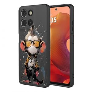 UPLAI Coque pour Motorola Moto G15 / Moto G15 Power, Tr&egrave;s Mince Soyeux Silicone Liquide Antichoc Housse avec 3D Motif de Peinture, Prime Souple Doublure Fibre &Eacute;l&eacute;gant Mignon &Eacute;tui. P10 (UPINLY, neuf)