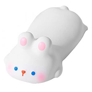 Sunffice Coussin de Poignet Mignon en Caoutchouc pour Clavier, Souris, Support de Coussin Doux pour Ordinateur de Bureau, Ordinateur Portable, Petite Taille, Saisie Facile (Letaer, neuf)