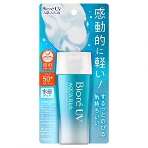 KAO Bioré UV Biore UV Aqua Rich Crème Solaire Gel Aqueux SPF50+ PA++++ 70 g Crème Solaire Fabriquée au Japon, 70 g (Pack de 1), 70,0 millilitres, Pack de 1 (Livraison Prioritaire japon Remise sur plusieurs a, neuf)
