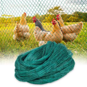 Filet Poules, Filet Anti Oiseaux, Filets pour Jardin, Filet à Volaille, Protection des Fruits, Maille 5 cm, Résistant aux UV, Robuste et Réutilisable (1.5m*20m) (Burmen, neuf)