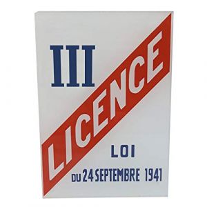 Panneau Plexiglass Licence III - Plaque Licence 3 dimensions 150 x 210 mm - Protection Anti-UV - Licence iii - Signalétique.biz® (Forum France, neuf)