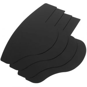 SKISUNO Gabarit de Mise de Barbe en Plastique Noir 4 Pi&egrave;ces, Carte Am&eacute;lioration Ligne Cheveux pour Spray de Fibres Capillaires, Outil Coiffure Homme Compact et Portable pour Dessin Barbe (Kostowmer, neuf)