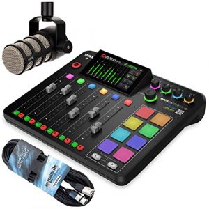 Rode Rodecaster Pro II Podcast Station Table de mixage + microphone Rode Podmic noir + câble XLR Keepdrum (keepdrum, neuf)