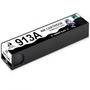 DOUBLE D 913A Noir pour HP 913A L0R95AE,Non affecté par la Mise à Jour, Compatible pour HP PageWide 352dw 352dn MFP 377dw 377dn Pro 452dw 452dn 552dw Managed P55250dw P57750dw (1BK) (DOUBLE D-FR, neuf)