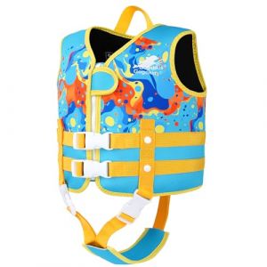 Gogokids Gilet de Natation pour Enfant 1 &agrave; 9 Ans - Veste de Flottaison B&eacute;b&eacute;, Flotteur Amovible Combinaison, Entra&icirc;nement de Natation. (Gogokids Sports_France, neuf)