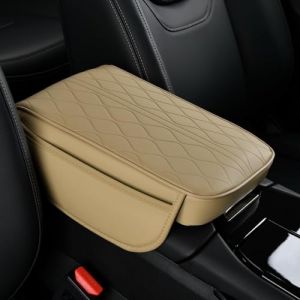 VUXEEKDR Coussin Accoudoir Voiture, pour Audi Q3 Q5 SQ5 Q7 Q8 Antid&eacute;rapante Anti-Rayures Voiture Housse Console Centrale, Accoudoir Coussin Protection,A (AnnyMonth Genuine mall, neuf)