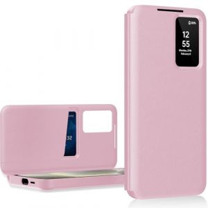 Nshkeji Coque pour Samsung S25 Ultra Clear View, Etui Smart View, Flip Folio Cover à Rabat, Étui Portefeuille Galaxy S25 Ultra Clear View, 360 Full Clapet Protection Case S25 Ultra 5G (Nshkeji, neuf)