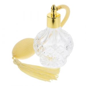 IWOWHERO Flacon Vaporisateur Parfum Verre Vintage R&eacute;tro avec Poire Gonflable Rechargeable Design Sculpt&eacute; avec Ornement &Eacute;l&eacute;gant et Cadeau pour Occasions Sp&eacute;ciales Couleur Couleur Al&eacute;atoire (Ssaaya, neuf)