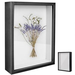 Cadre Photo 3D, Cadre Photo Profond &agrave; Remplir 21 x 30 cm, avec Plaque Acrylique Transparente, Cadre Objet 3D Profond 3cm, Cadre St&eacute;r&eacute;oscopique Carr&eacute;, pour Les Fleurs, Les Photos (LCSHENGMIN Store, neuf)