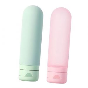 Healvian 2 Pièces Bouteille Vide En Silicone Bouteille De Shampooing Bouteilles Dispensateur De Shampooing Bouteille De Lotion (Le Sengyu, neuf)