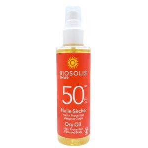 BioSolis Sense Huile Sèche SPF 50 Huile Solaire Visage & Body 150 ml (giga-sale, neuf)