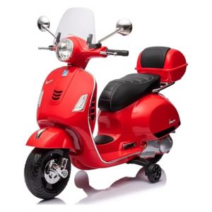 Moto &eacute;lectrique Scooter &eacute;lectrique V et s p &agrave; GTS Super Sport 12V pour enfants avec lumi&egrave;res et sons marche avant/arri&egrave;re - Design r&eacute;aliste batterie au lithium et chargeur inclus (ROUGE) (ricambi europa, neuf)