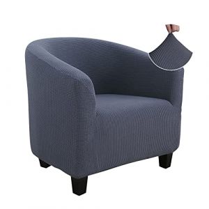 Jaotto Housse de Fauteui Cabriolet 1 Place, Housse de Fauteui Crapaud Extensible Chesterfield, Housse Fauteuil Salon Club il Lavable, Couverture de Fauteuil Facile à Installer(Jacquard#Gris,1 Pièce) (Jaotto, neuf)
