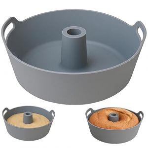Moule silicone pour gâteau, moule en silicone pour friteuse à air, moule à savarin antiadhésif, accessoires friteuse sans huile, moule couronne en silicone sans BPA, facile à démouler (21 cm) (DigitalGoodsES, neuf)