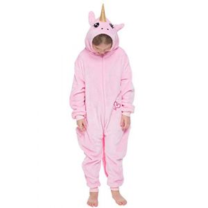 corimori 1851 (Plusieurs Mod&egrave;les) Grenouill&egrave;re Enfant, Combinaison Pyjama pour Gar&ccedil;ons Et Filles, Kigurumi Animal, Rose la Licorne, Taille 9-11 Ans (Corimori (Envoi rapide), neuf)