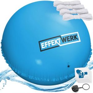 EffektWerk - Coussin de Piscine pour l&rsquo;Hiver - Ballon Gonflable G&eacute;ant de 3m / &Eacute;quilibreur de Glace pour Piscine Hors-Sol avec Corde de 5m, Rustines et Bouchon de Valve (Mendota Merchants LLC, neuf)