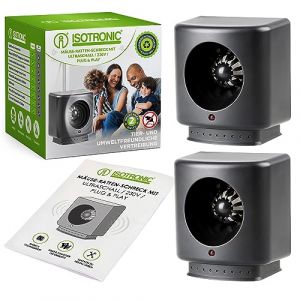 ISOTRONIC® Répulsif Contre Souris et Rats à Ultrason (Set de 2) (Internetz24, neuf)