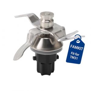 Lame de rechange pour Thermomix TM31,Lame de mixeur en acier inoxydable,pour Thermomix TM31 Set de Couteaux,Couteau Tm31 Remplacement,Lame &agrave; 4 Lames,Un Meulage Uniforme (FAMKIT Store EU, neuf)