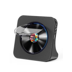 Gueray Lecteur CD Bluetooth avec Haut-Parleur Lecteur CD de Bureau Baladeur CD Lecteurs de CD avec Couvercle Anti-poussière et télécommande et Radio FM Prise USB et AUX 3,5 mm (tangljuk, neuf)