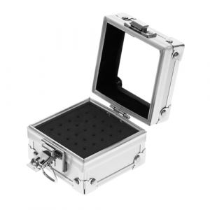 Healvian Boîte D'aluminium De Broyage Porte-meule Pour Perceuse à Ongles Organisateur De Porte-foret à Ongles Mallette Pour Outils à Étui (Pxinyao, neuf)