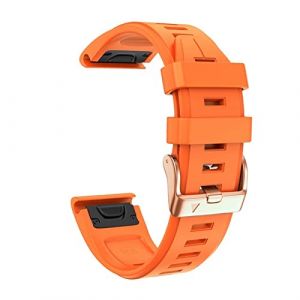 CZKE pour Garmin Fenix 6s 5s Bracelet de 20 mm de Montre pour Fenix 6S Pro 5s Plus Boucle de Rechange &agrave; Boucle d'or Rose Straps de Rechange Rapide (Color : Orange, Size : 20mm) (CZKE Store, neuf)