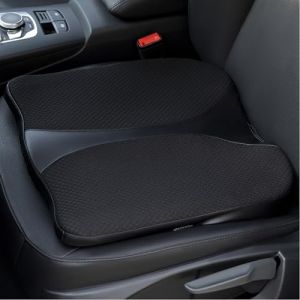 QYILAY Coussin de si&egrave;ge auto pour adultes, coussin de si&egrave;ge conducteur en mousse &agrave; m&eacute;moire de forme pour augmenter la hauteur et le confort, soulagement des douleurs de sciatique, coccyx et dos (Filet (QIANYILAI STORE, neuf)