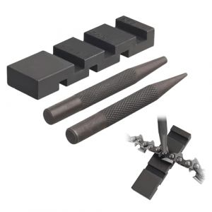 Serenophile Ensemble complet de r&eacute;paration de tron&ccedil;onneuse de poche avec riveteuse pour cha&icirc;ne, attaches de maillon ma&icirc;tre, et cha&icirc;ne cass&eacute;e pour des r&eacute;parations rapides (runshenghe, neuf)