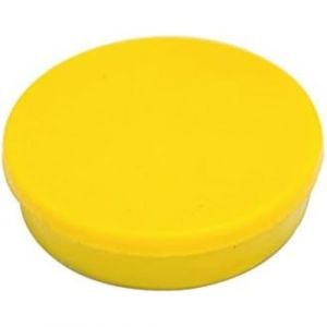 Bi-Office Bi-Silque IM160209 Lot de 10 aimants ronds Jaune 10 mm (Boulevard Online, neuf)
