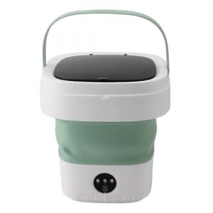 Machine à Laver Portable 12 L, Mini Laveuse Multifonction, Mini Laveuse Pliable et Essoreuse Nettoyage en Profondeur des Sous-Vêtements, Vêtements de bébé et Autres Petits (Prise (Aeuyweu, neuf)