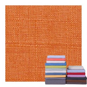 Housses de Coussin de Chaise de Jardin 3/5/8/10/15/20cm Épais Tissu Lin Housse de Remplacement avec Fermeture Éclair Antidérapante pour Coussin Carré de Cuisine Salle à Manger Canapé(Orange,40x40x3cm (AMZGRZ, neuf)