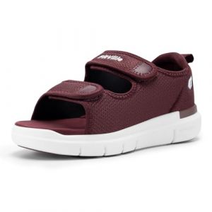 FitVille Sandale Diabétique Femme Large Ouverture Chaussures Orthopédique Scratch Sandales Rééducation pour Pieds Gonflés Nero 37 EU Large (Luhua International Trade, neuf)