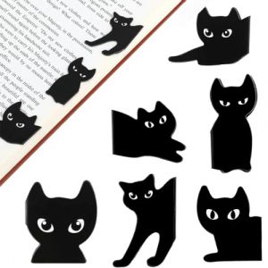 Marque-Page Magnétique, 6 Marque-Page Chat pour Femmes, Marque-Page Mignon pour Amoureux des Chats, Cadeau pour Amoureux des Chats, Marque-Page pour Enseignants, Élèves et Lecteurs (ALPHASS LOGISTICS LTD, neuf)