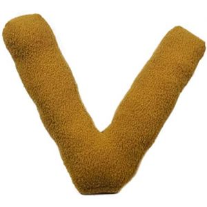 Fouriding Coussins de Lettres en Peluche Alphabet Anglais Coussin Décoratif pour Chambre d'enfant Coussin Décoratif pour Chambre d'enfant Coussin Décoratif pour Plancher de Voiture (V) (LIUJUNHUI的店, neuf)