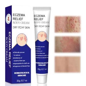 20g Crème pour l'eczéma,Crème Hydratante le corps,crème réconfortante,Soin Apaisant Eczéma,Apaise et Nourrit les Peaux Sèches,Pommade apaisante et hydratante pour la peaux (chunxindianzi, neuf)