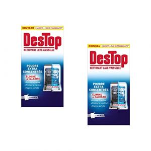 DESTOP Lot de 2 Nettoyants Lave-Vaisselle - 3 Sachets (Stock Bureau Maison Bien-&ecirc;tre, neuf)