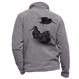 Blouson de Chasse en Polaire Gris personnalisé becasse - Veste de Chasse Taille 4XL (Pets-easy, neuf)