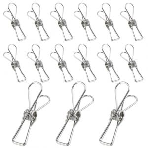 80 Pcs Petites Pinces &agrave; Linge en Acier Inoxydable, Epingle a Linge INOX, &Eacute;pingle &agrave; Linges en M&eacute;tal pour Suspendre de Camping, Serviettes, V&ecirc;tements, Chaussettes et Serviettes de Plage (LiuHancsqd, neuf)