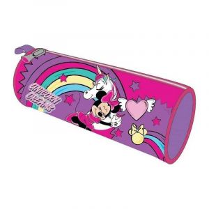 arlis Trousse Scolaire, Ronde - Dimensions: 23 x 8 cm (Trousse Minnie Licorne) (fastday, neuf)