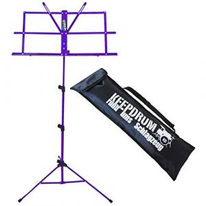 Pupitre &agrave; partitions Keepdrum MUS2 FL - Violet - Avec sac de transport (keepdrum, neuf)