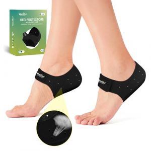 Welnove Protections de talon en gel pour fasciite plantaire pour homme et femme Soulage la douleur de l'&eacute;pine &ndash; Coussinets de talon pour tendinite d'Achille, coussin de soutien du talon sec et (SMFCARE Health, neuf)
