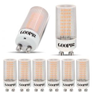 Goopig Ampoules LED GU10 Ma&iuml;s Blanc Chaud 2700K, 3,5W Ampoule Equivalent 50W Halog&egrave;ne Lampe, 385LM, Cylindrique Transparent T22, Sans Scintillement, Non Dimmable, Angle de Lumi&egrave;re 360&deg;, Lot de 6 (Goopig, neuf)